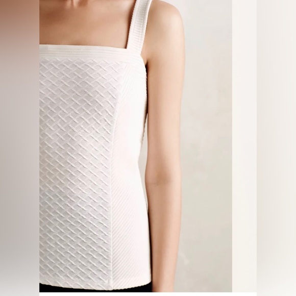 Anthropologie Gavi Halter Tank by Deletta, Ivory, Crossback, - Picture 6 of 7